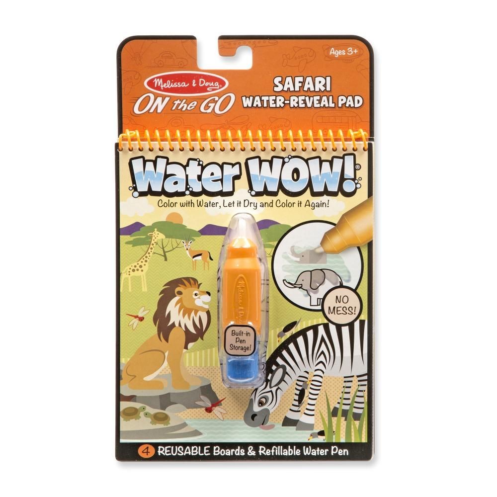 Melissa & Doug - Joc creativ, Desenează cu apă, Safari Water WOW